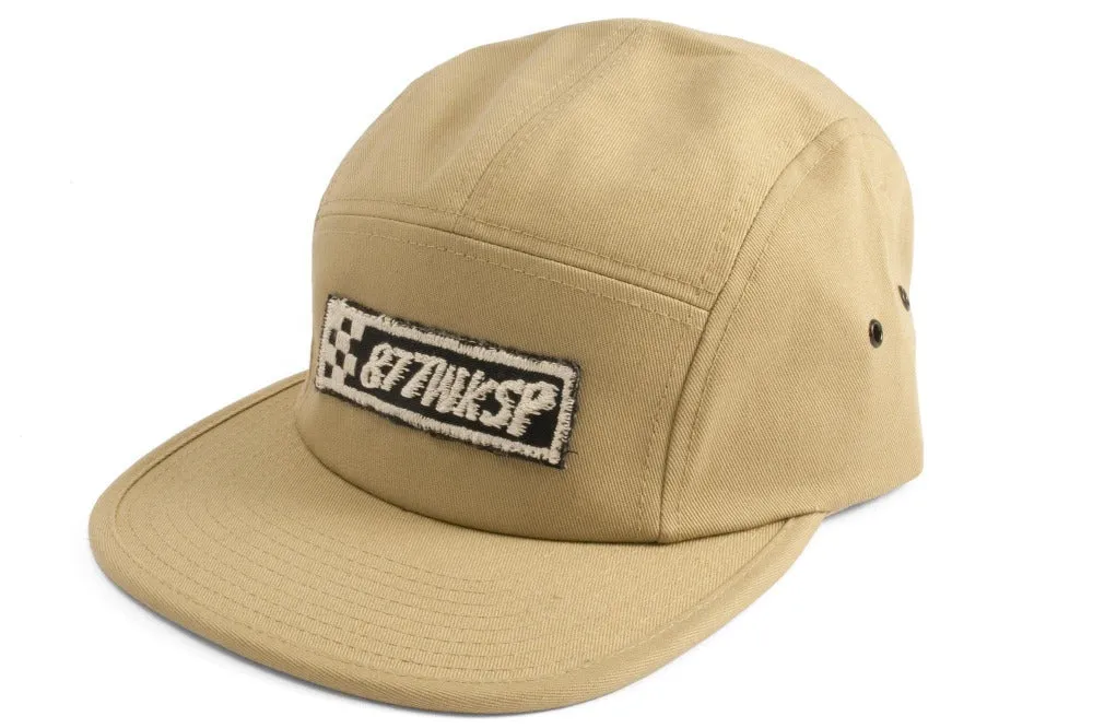 #201 - Basecap 5-Panel 877 Logo Checkerboard sand