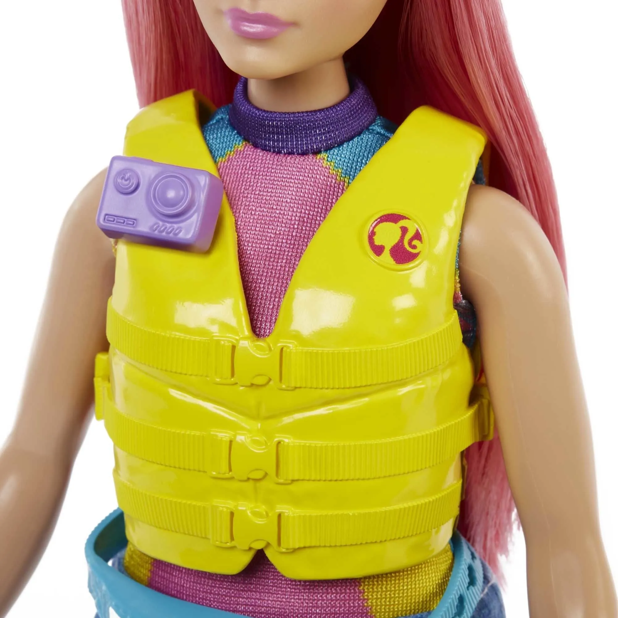 Barbie It Takes Two Daisy Doll & Kayak Set, Curvy Doll with Pink Hair, Puppy & Themed Accessories