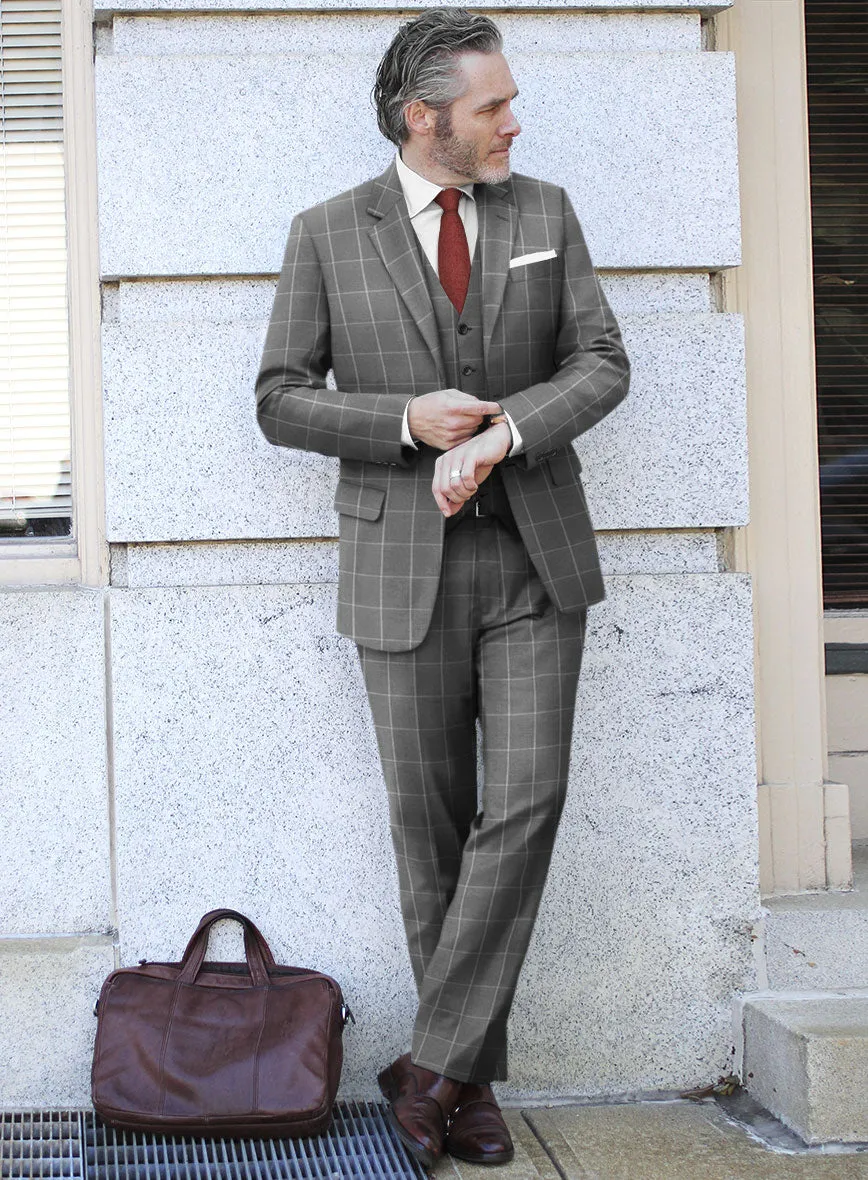 Bristol Lenato Gray Checks Suit