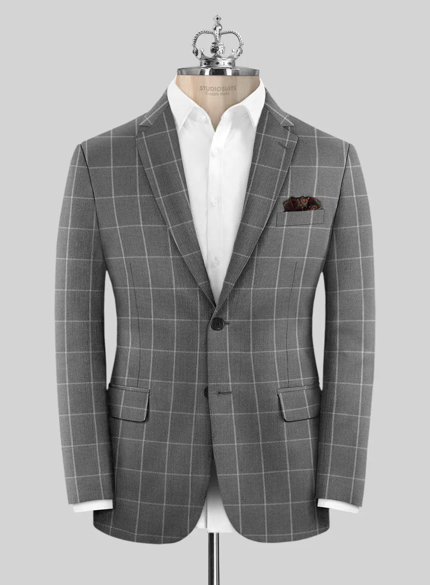 Bristol Lenato Gray Checks Suit