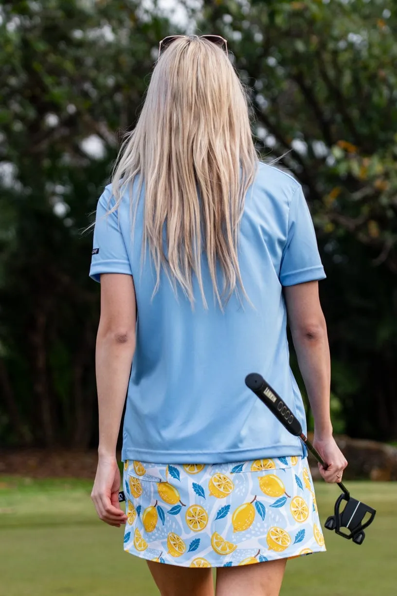 CA Ladies Iconic Golf Shirt | Sky Blue