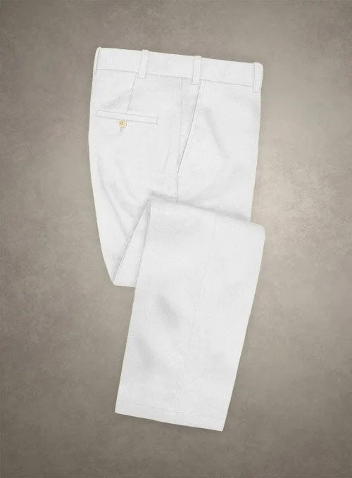 Caccioppoli Cotton Gabardine White Suit