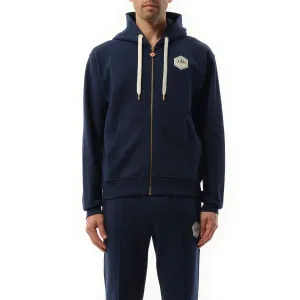 Casa Temple Zip Hoodie in Navy