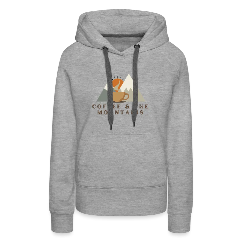 Coffee & the mountains - Women’s Fitted Hoodie