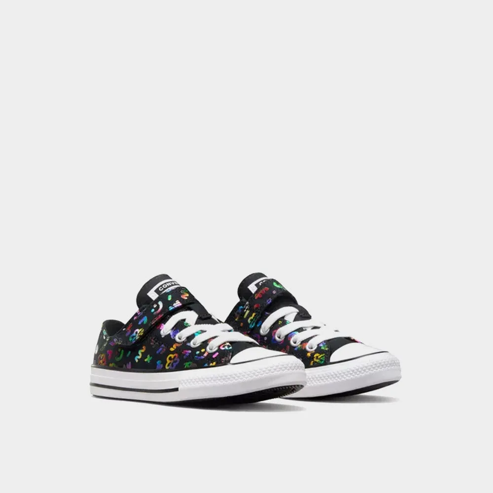 Converse Kids Chuck Taylor All Star Easy On Doodles Sneakers Black/Multi _ 181056 _ Black