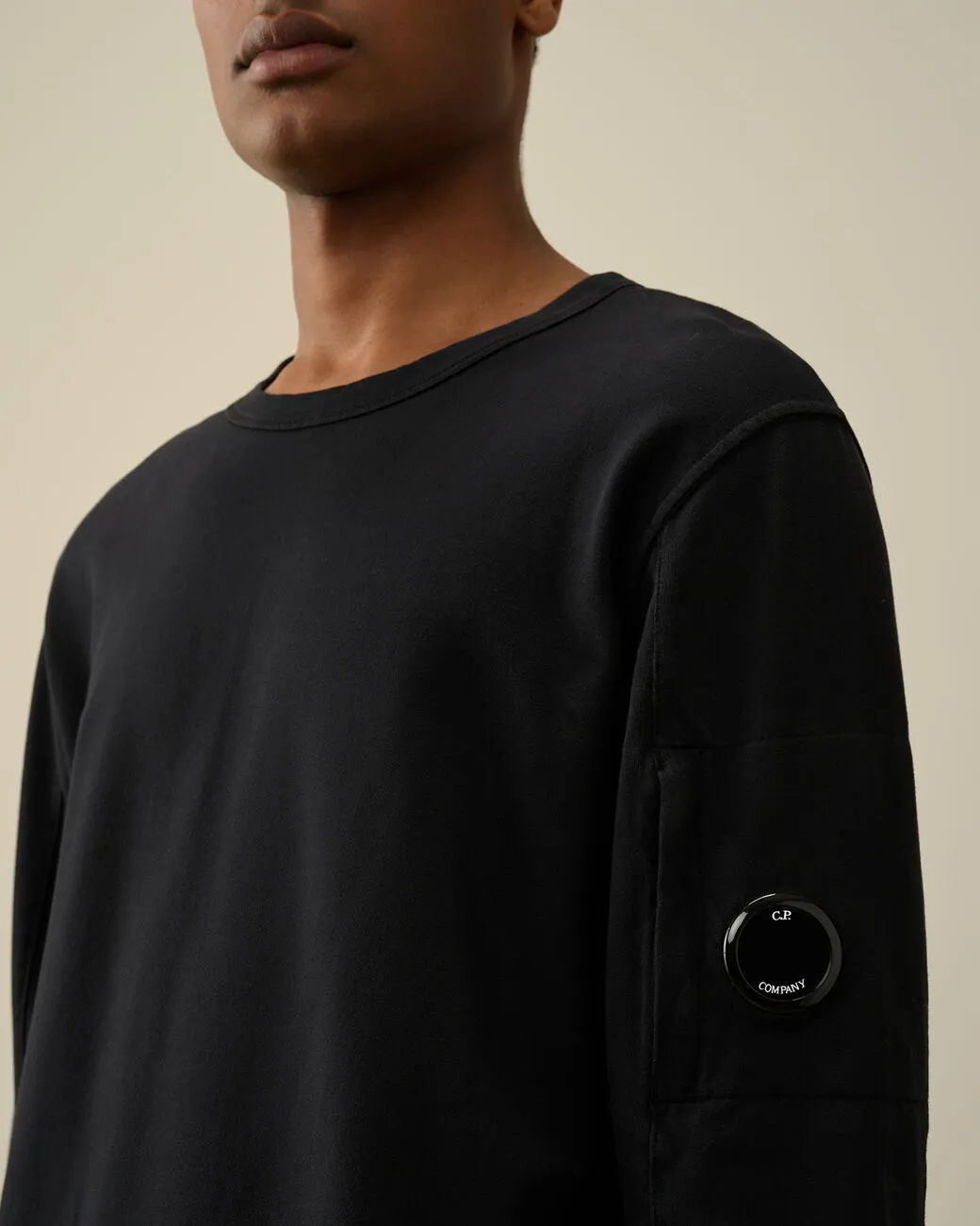 C.P. Company Light Fleece Sweatshirt Black