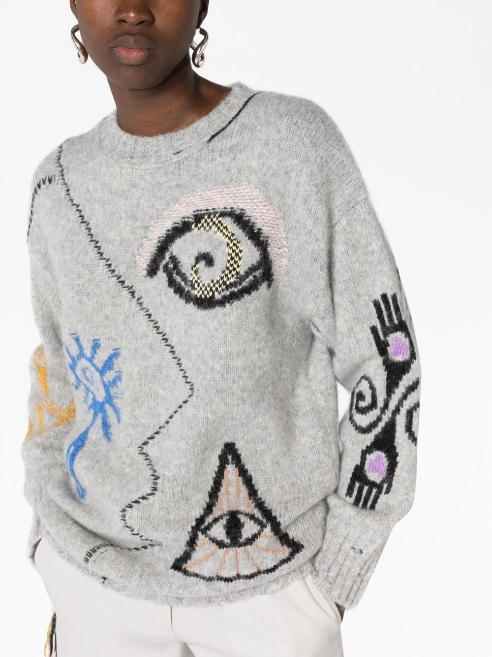 Folk Artwork Knit Jumper