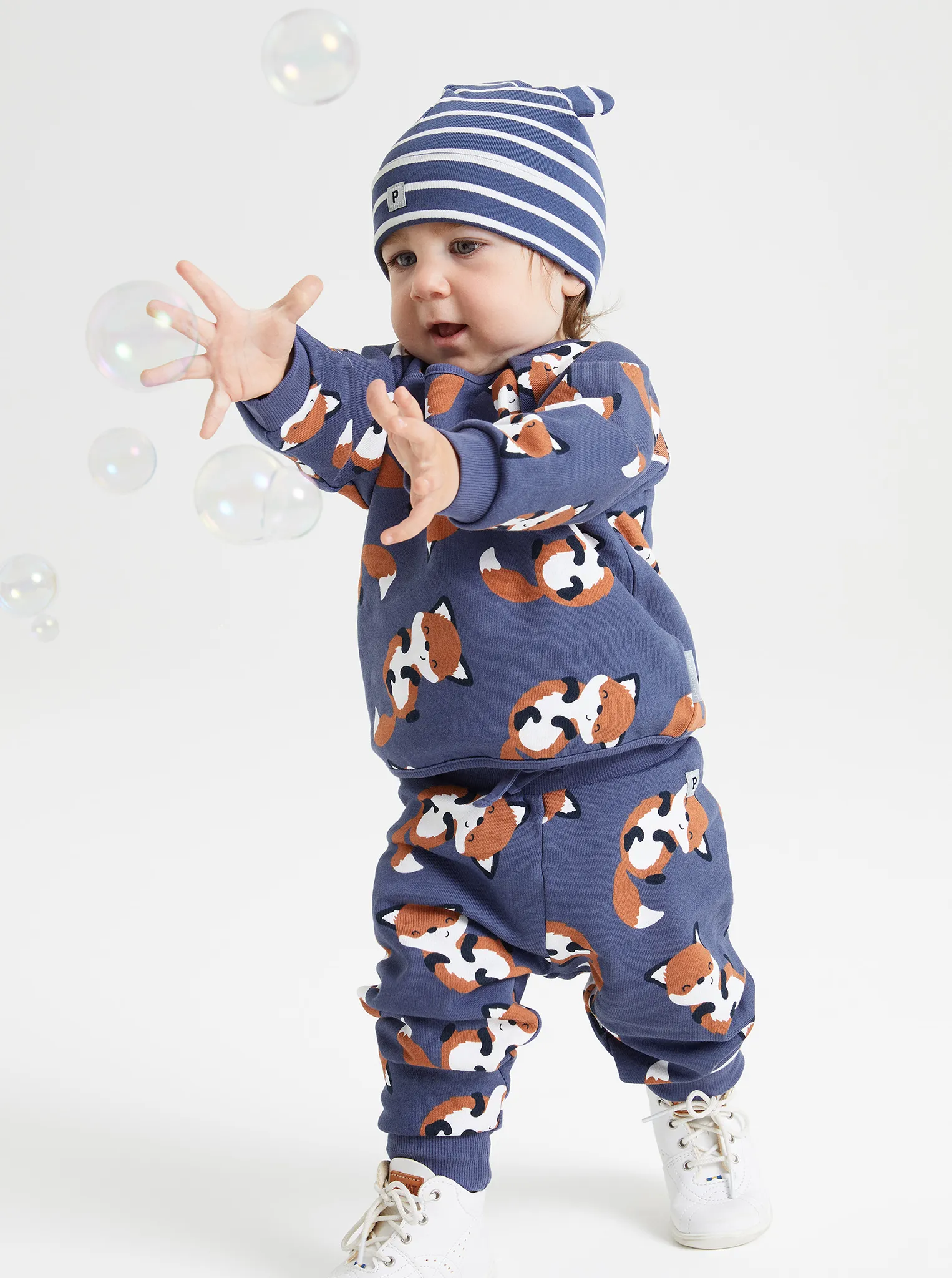 Fox Print Baby Trousers