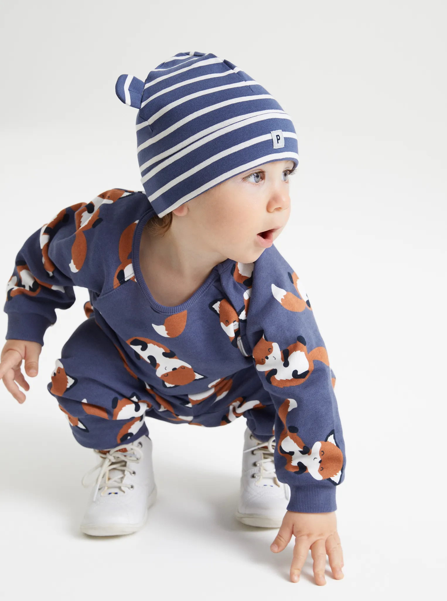 Fox Print Baby Trousers