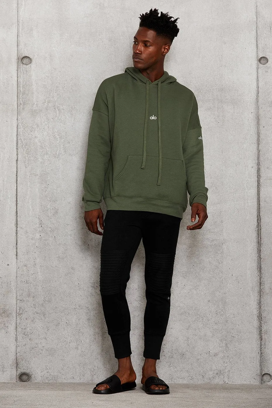 Graphic Hoodie - Military Green