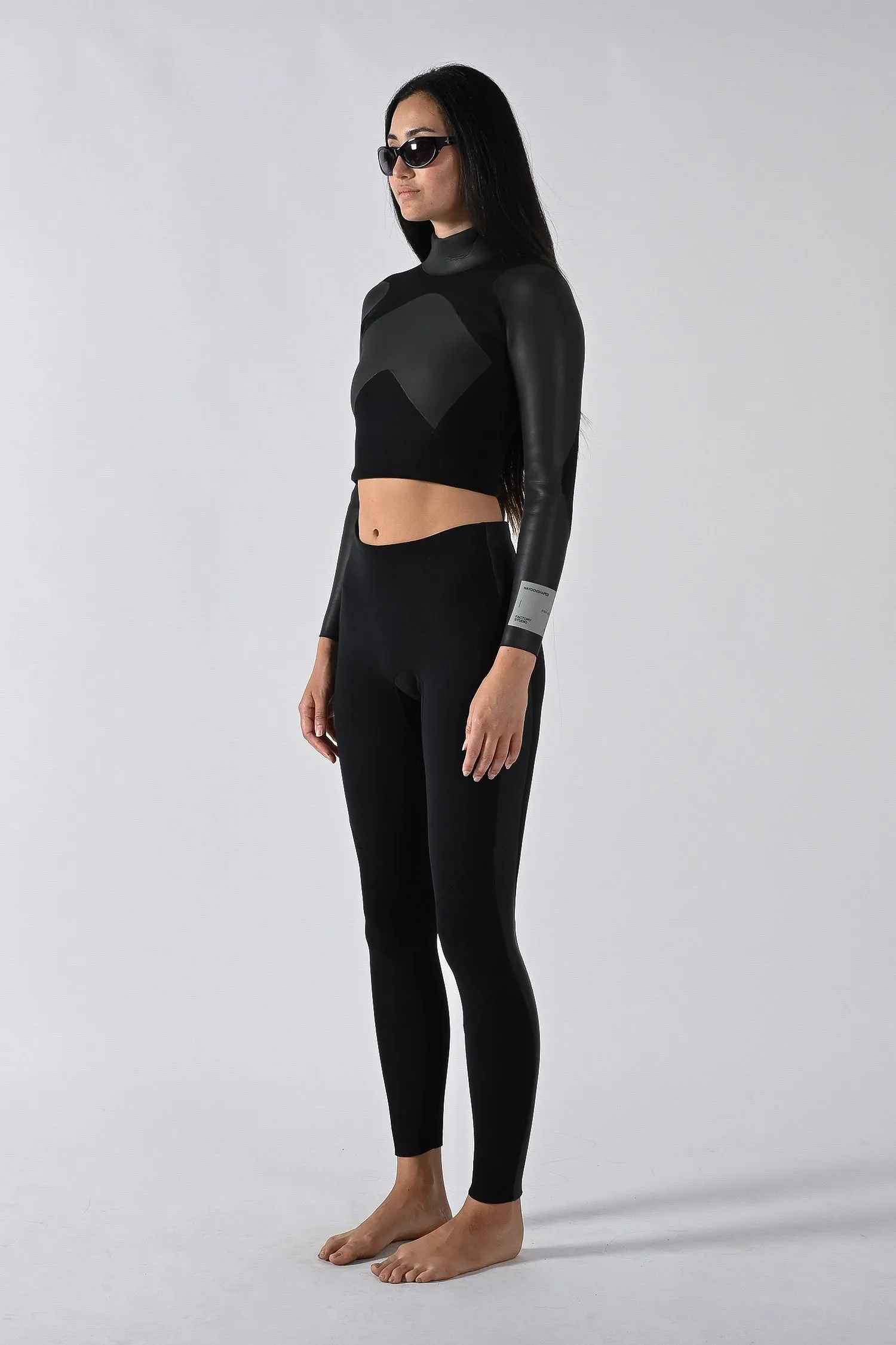 HAYDENSHAPES BY DION LEE WOMENS MODULAR LS CROP TOP 2MM