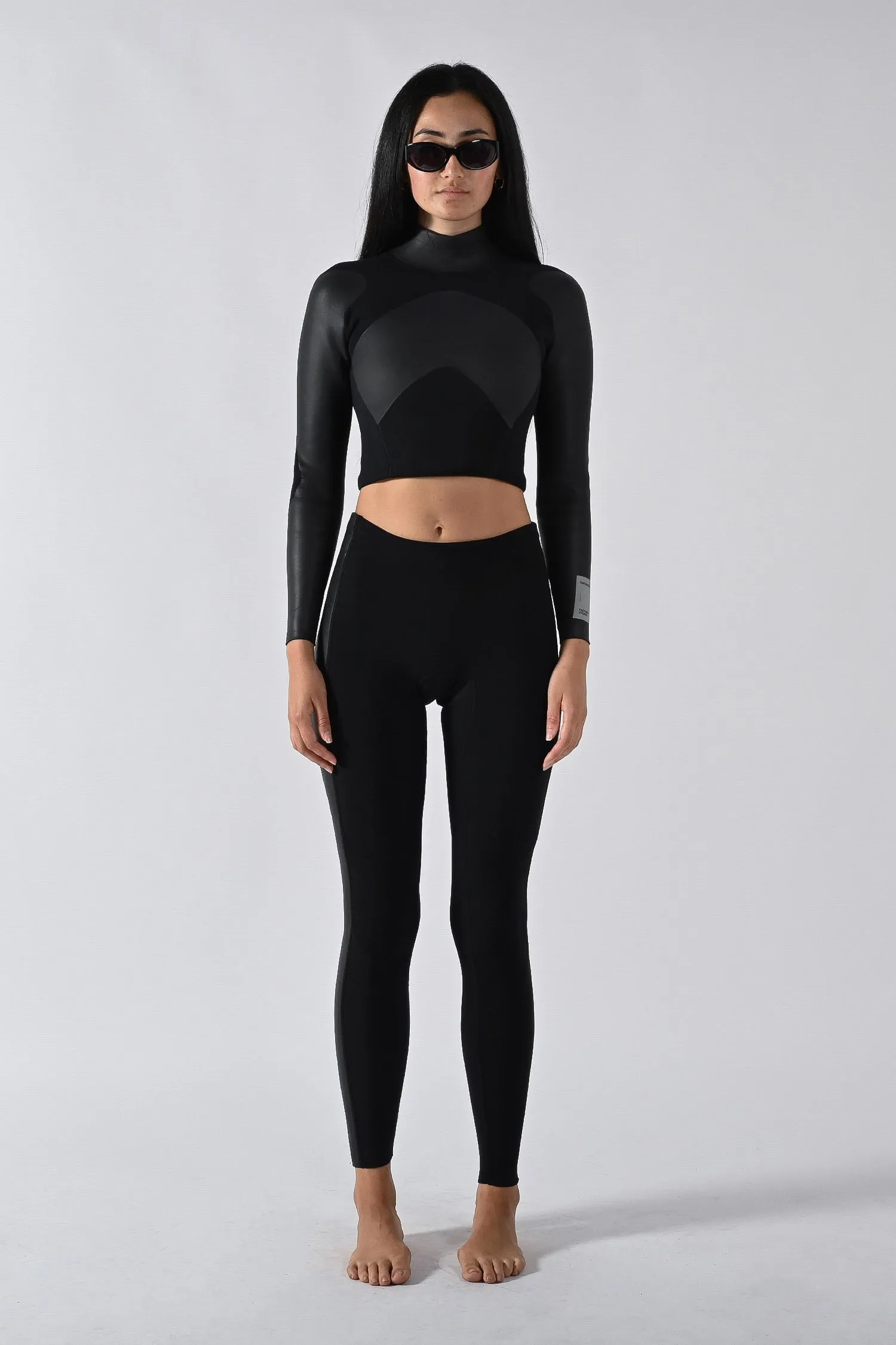 HAYDENSHAPES BY DION LEE WOMENS MODULAR LS CROP TOP 2MM