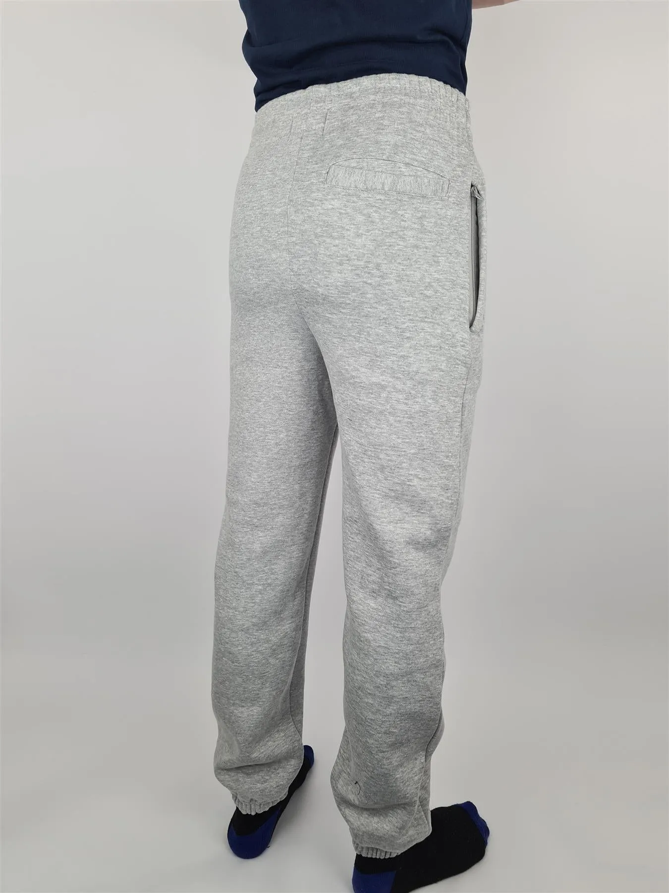 Hazy Blue Bolt Mens Joggers Tracksuit Bottoms Zip Pockets