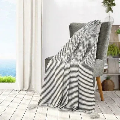 Insignia 80178BWT Black/White Throw Blanket