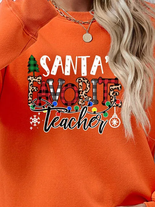 Letter Graphic Sweatshirt