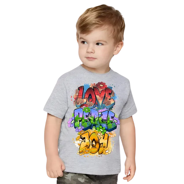 LOVE,PEACE,JOY KIDS T SHIRT