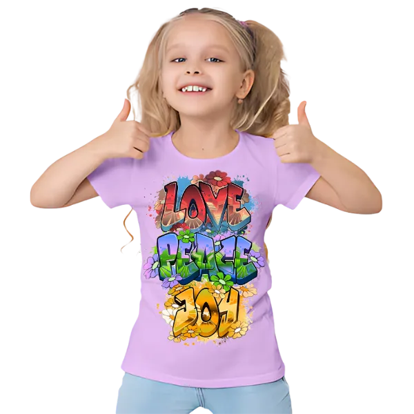 LOVE,PEACE,JOY KIDS T SHIRT