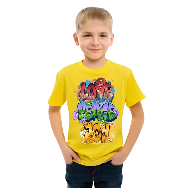 LOVE,PEACE,JOY KIDS T SHIRT