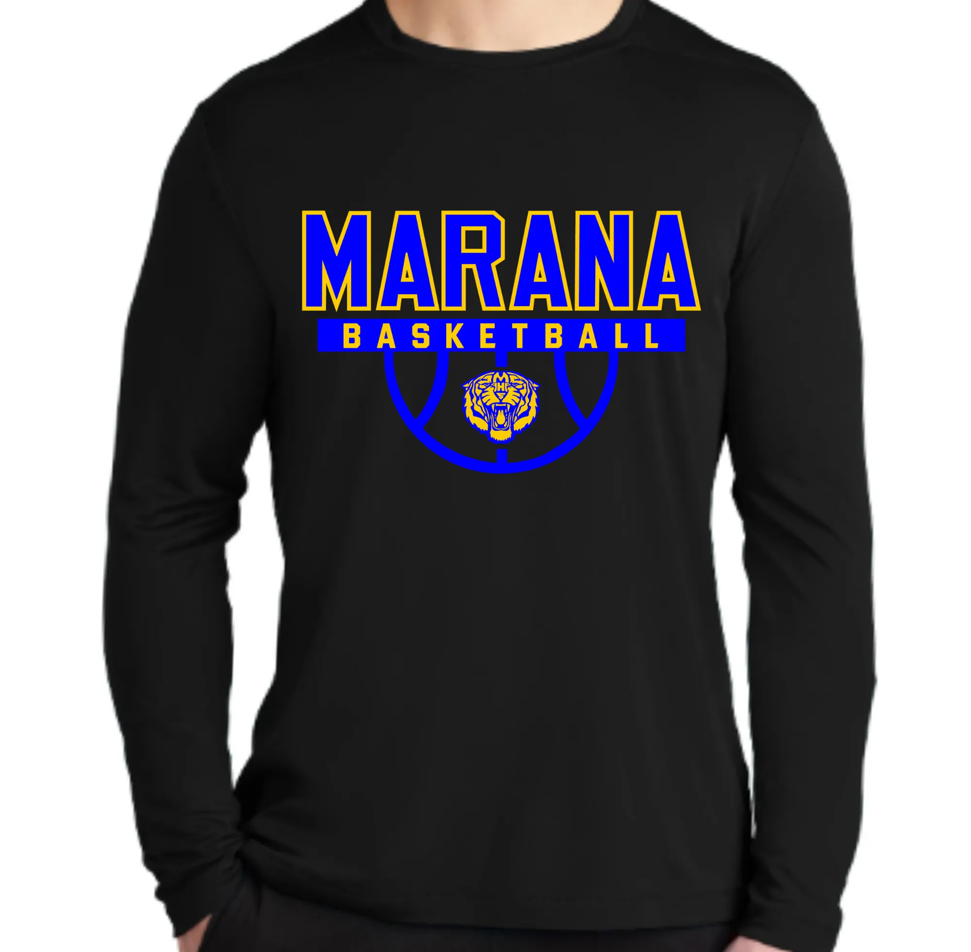 Marana Basketball Attitude Effort Unisex Long Sleeve Dri-Fit Super Soft Performance Tee