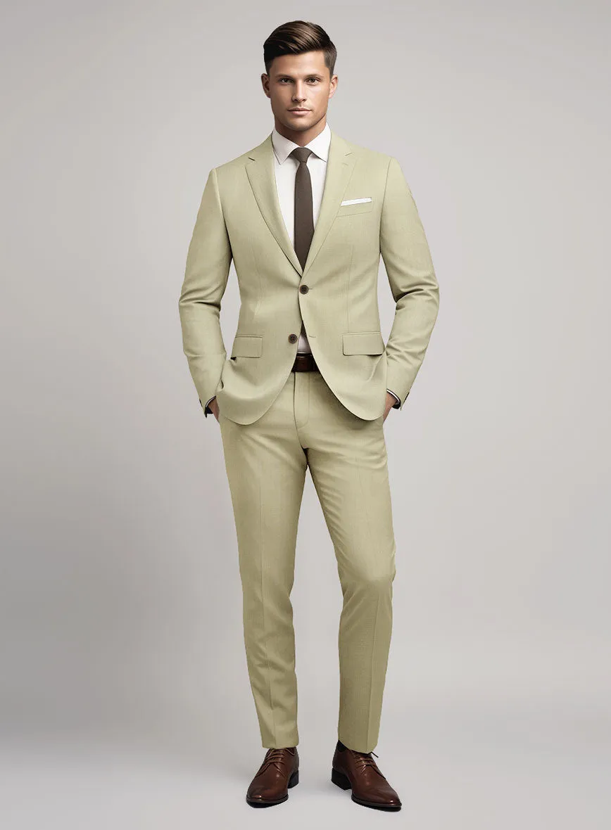 Marco Stretch Sahara Khaki Wool Suit