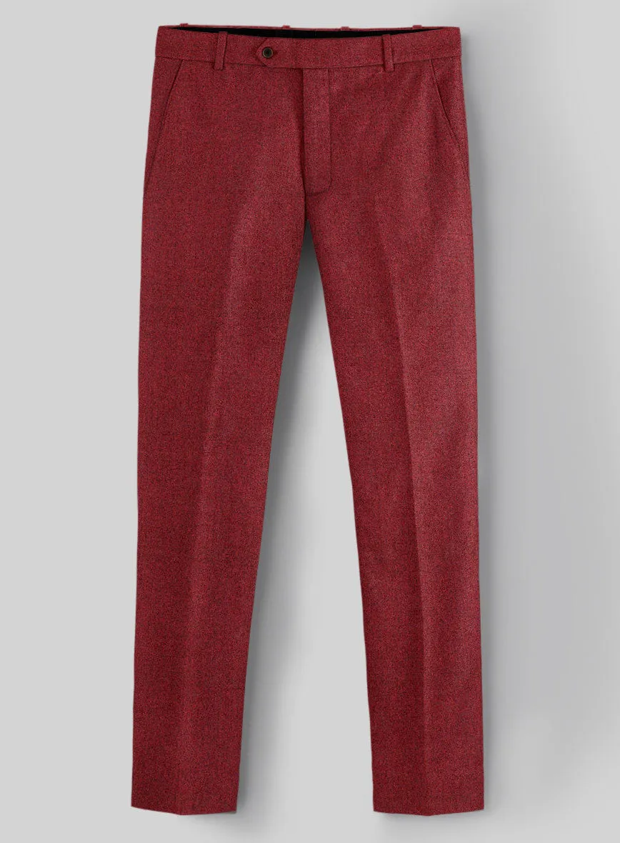 Melange Titan Red Tweed Suit