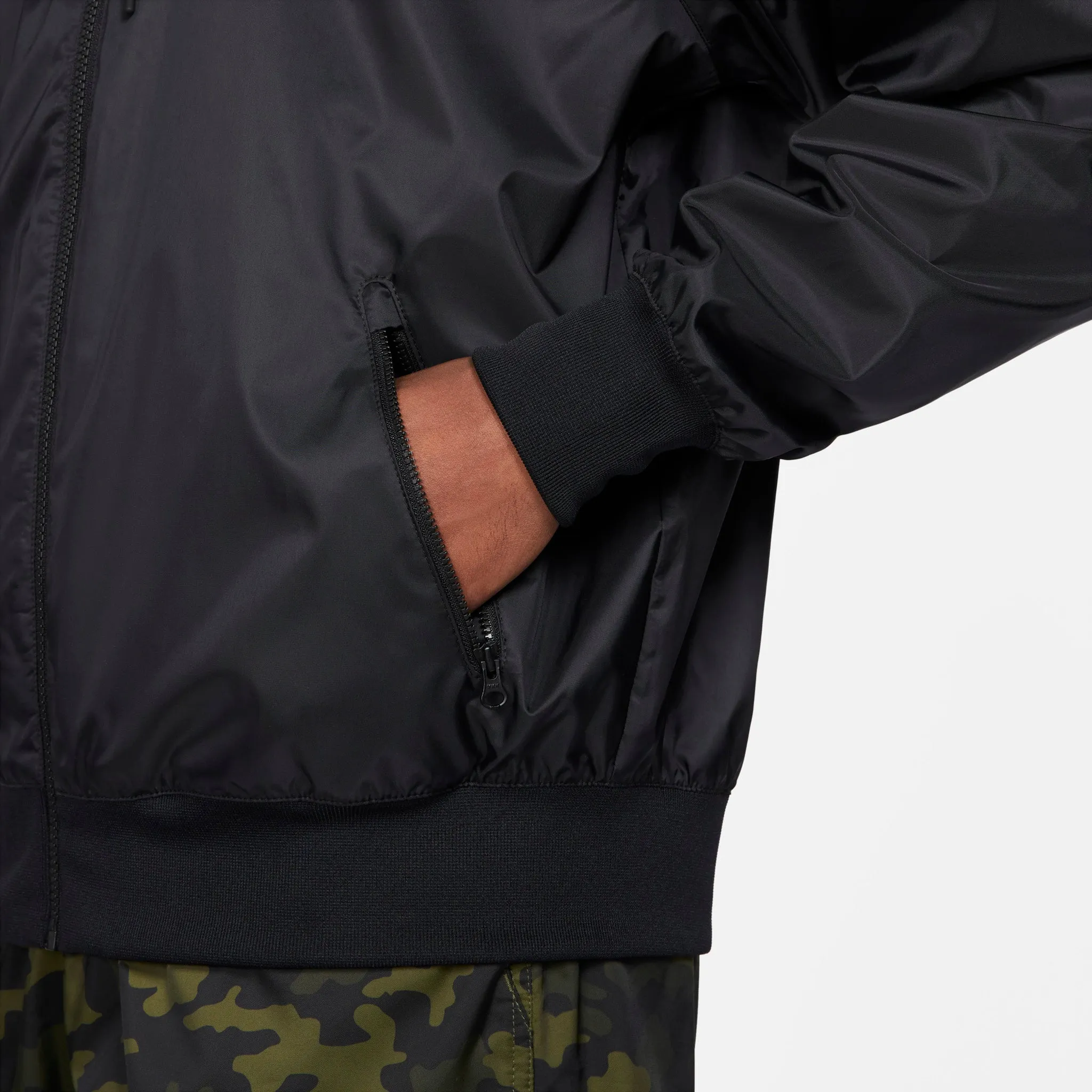 Nike Sportswear Windrunner Hooded Jacket Black / White