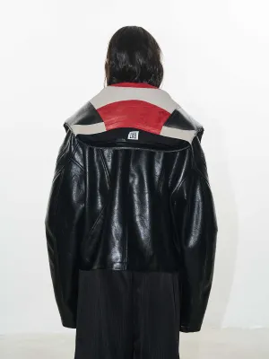 Oversized Convertible Moto Jacket