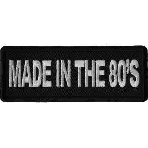 P6676 Made in the 80s Novelty Iron on Patch