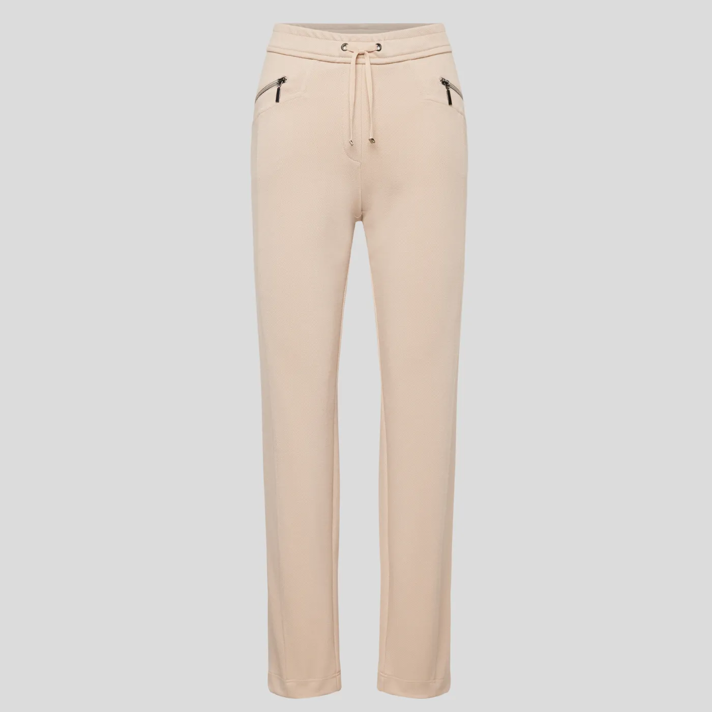 Rabe Straight Leg Trousers with Zip Pockets | Macadamia