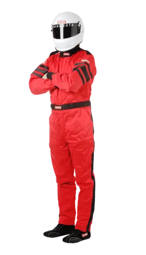 RaceQuip One Piece Multi Layer Fire Suit - Red - 2XL - 120017