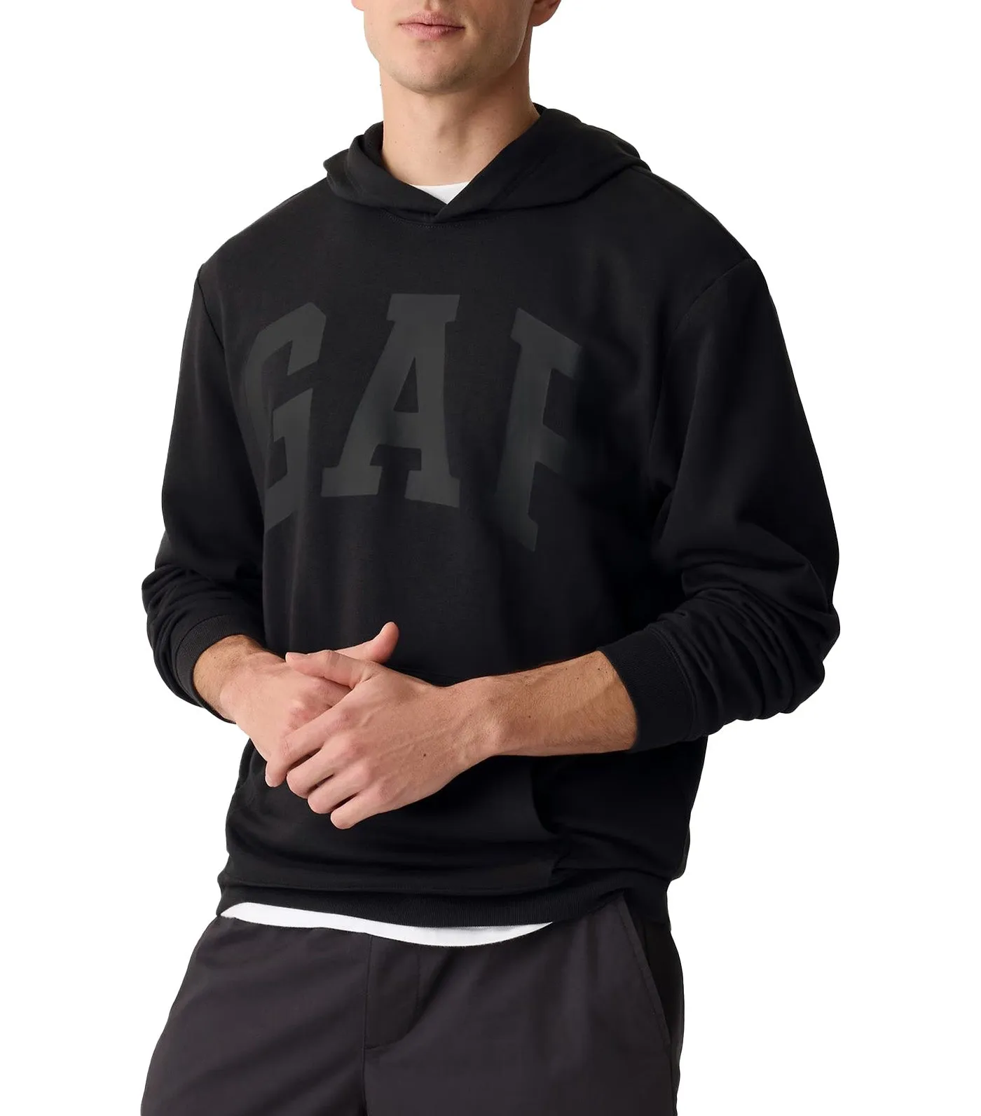 Relaxed Logo Hoodie Moonless Night