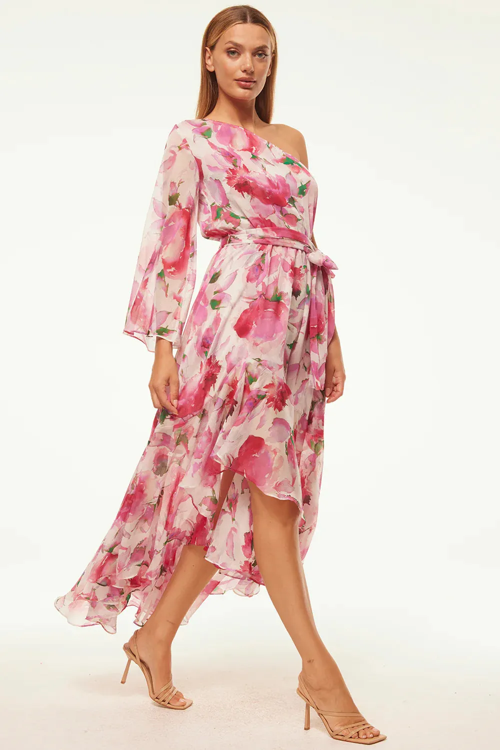 SABRINA DRESS - GARDEN FUCHSIA