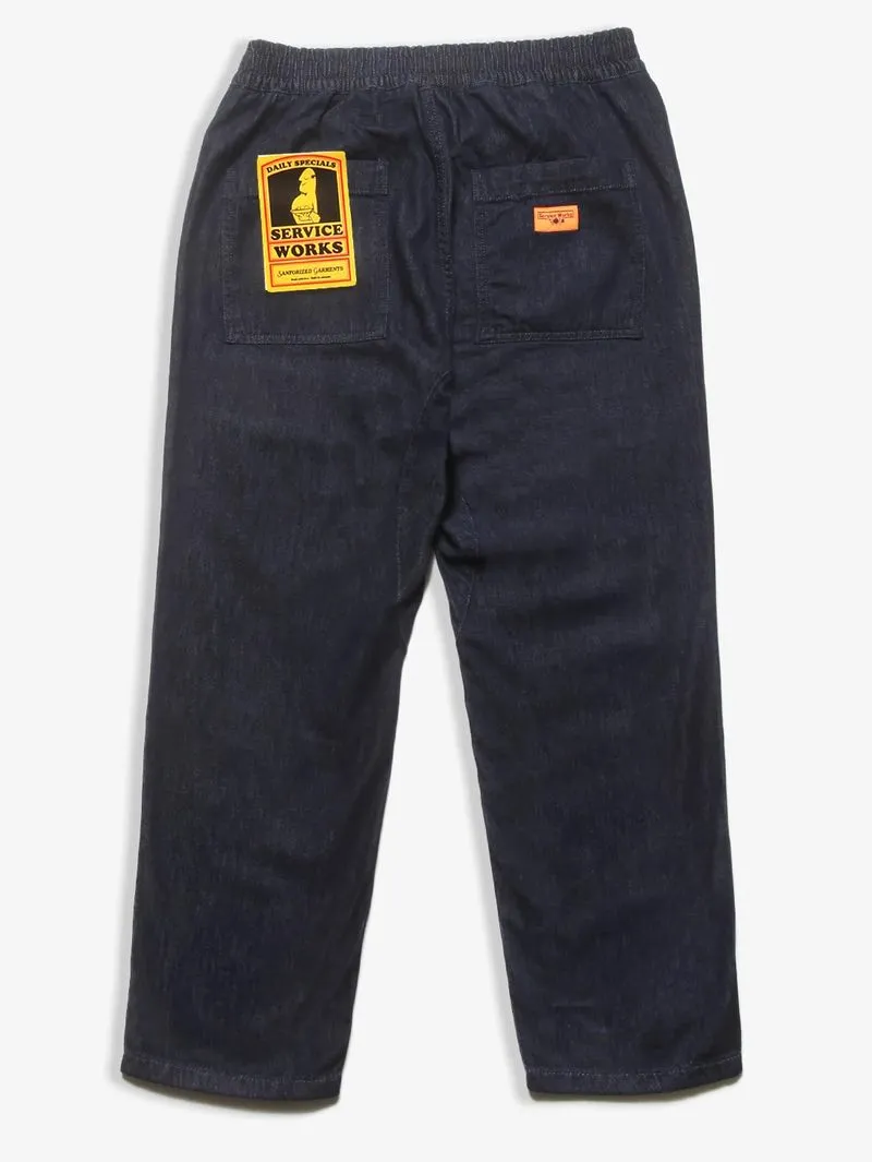 Service Works Washed Indigo Denim Chef Pants