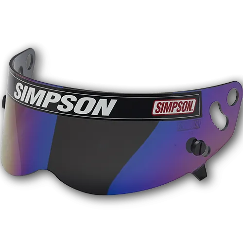 Simpson Helmet Shield - Diamondback/Speedway RX/X-Bandit Helmet - Snell SA2010/15 - Iridium