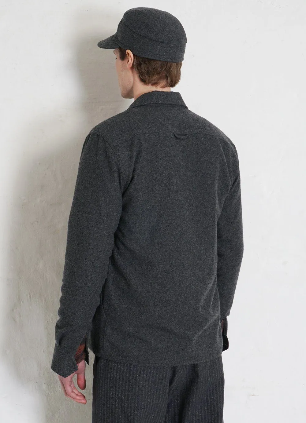 STEFAN | Worker Over Shirt | Grey Melange