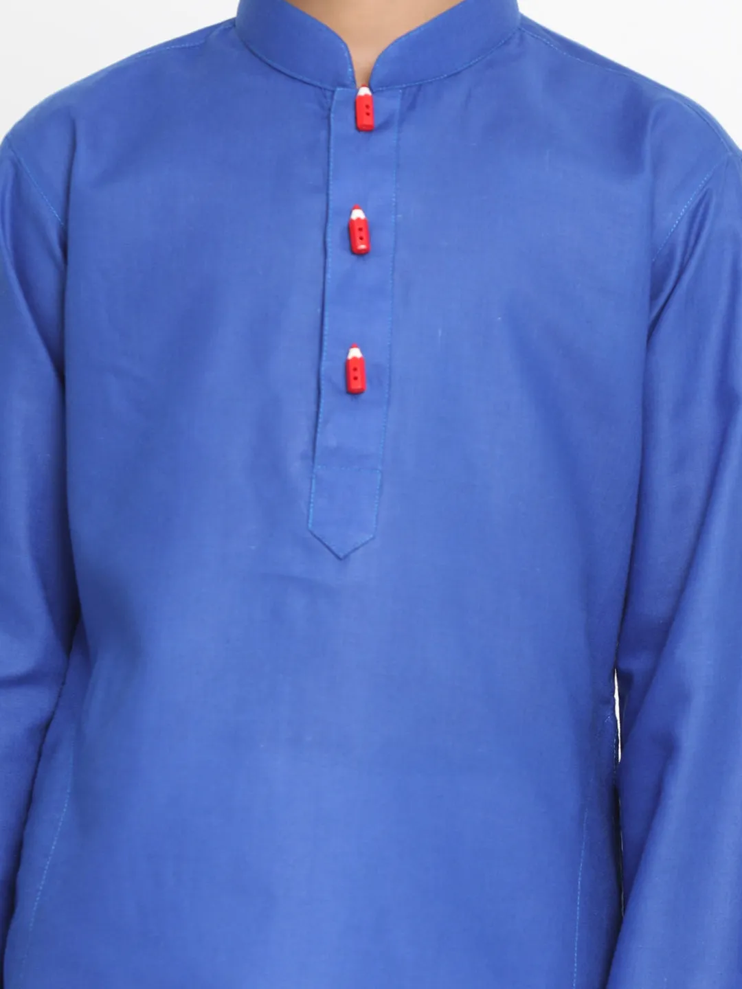 Vastramay Blue Cotton Baap Beta Kurta