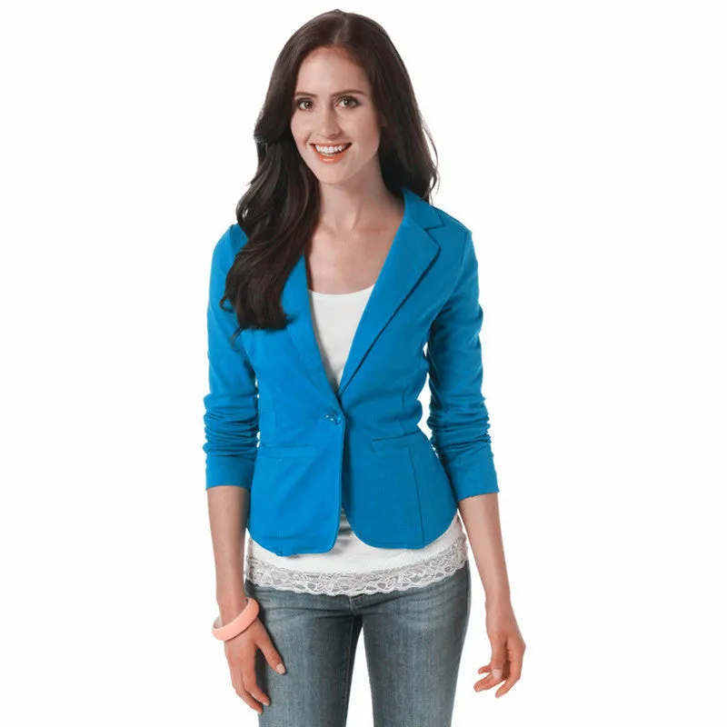 Women Trendy Casual Blazer ins Europe Elegant Thin Outerwear