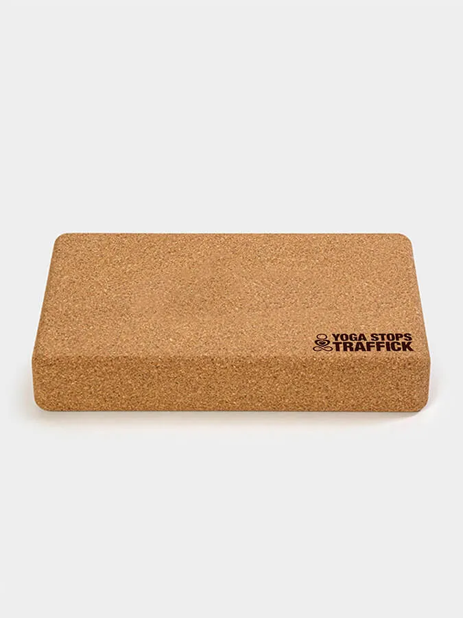 Yoga Stops Traffick Cork Yoga Block Board