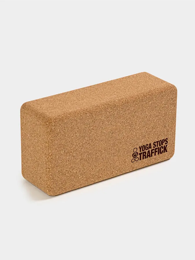 Yoga Stops Traffick Standard Size Cork Yoga Brick